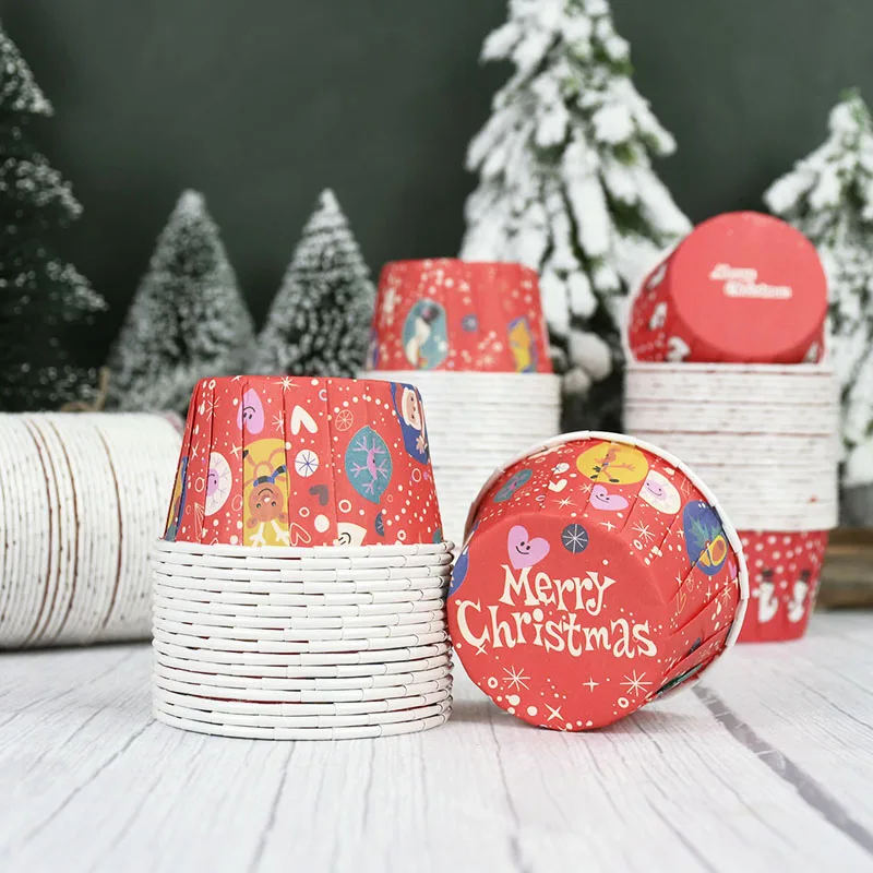 100pcs Christmas Cake Paper Cup High Temperature Muffin Cups Merry Xmas Decor Tray Baking Dessert Supplies Kitchen Accessories
100pcs Christmas Cake Paper Cup High Temperature Muffin Cups Merry Xmas Decor Tray Baking Dessert Supplies Kitchen Accessories