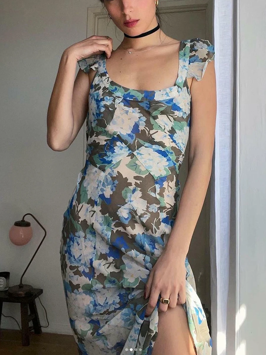 Women Summer Floral Printed Backless Long Skinny Sling Dress Casual Sleeveless 2023 Fashion Holiday Beach Dress
Women Summer Floral Printed Backless Long Skinny Sling Dress Casual Sleeveless 2023 Fashion Holiday Beach Dress
