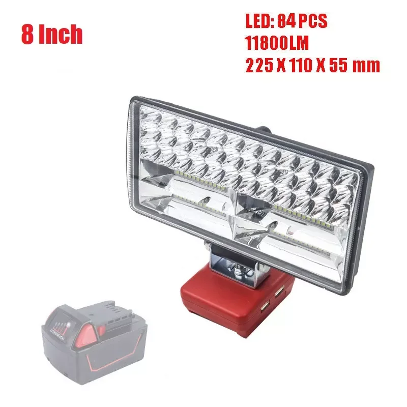NEW 3/4/5/8 Inch LED for milwaukee M18 18V Li-Ion Battery Portable Lamp Indoor Outdoors Spotlight Lighting Work Light
NEW 3/4/5/8 Inch LED for milwaukee M18 18V Li-Ion Battery Portable Lamp Indoor Outdoors Spotlight Lighting Work Light
