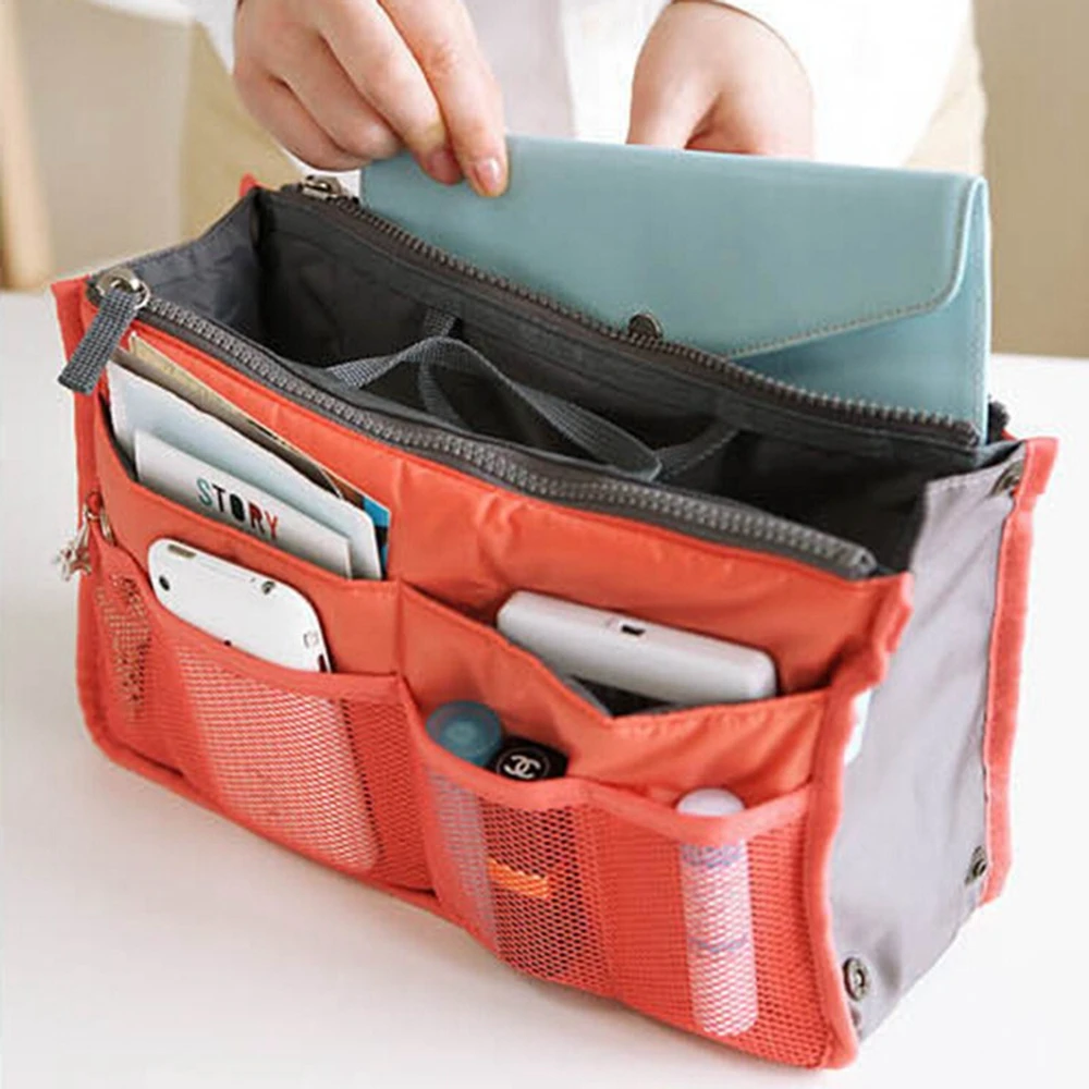 Organizer Insert Bag Women Nylon Travel Handbag Purse Large Liner Lady Makeup Cosmetic Cheap Bags Female Tote Travel Accessories
Organizer Insert Bag Women Nylon Travel Handbag Purse Large Liner Lady Makeup Cosmetic Cheap Bags Female Tote Travel Accessories