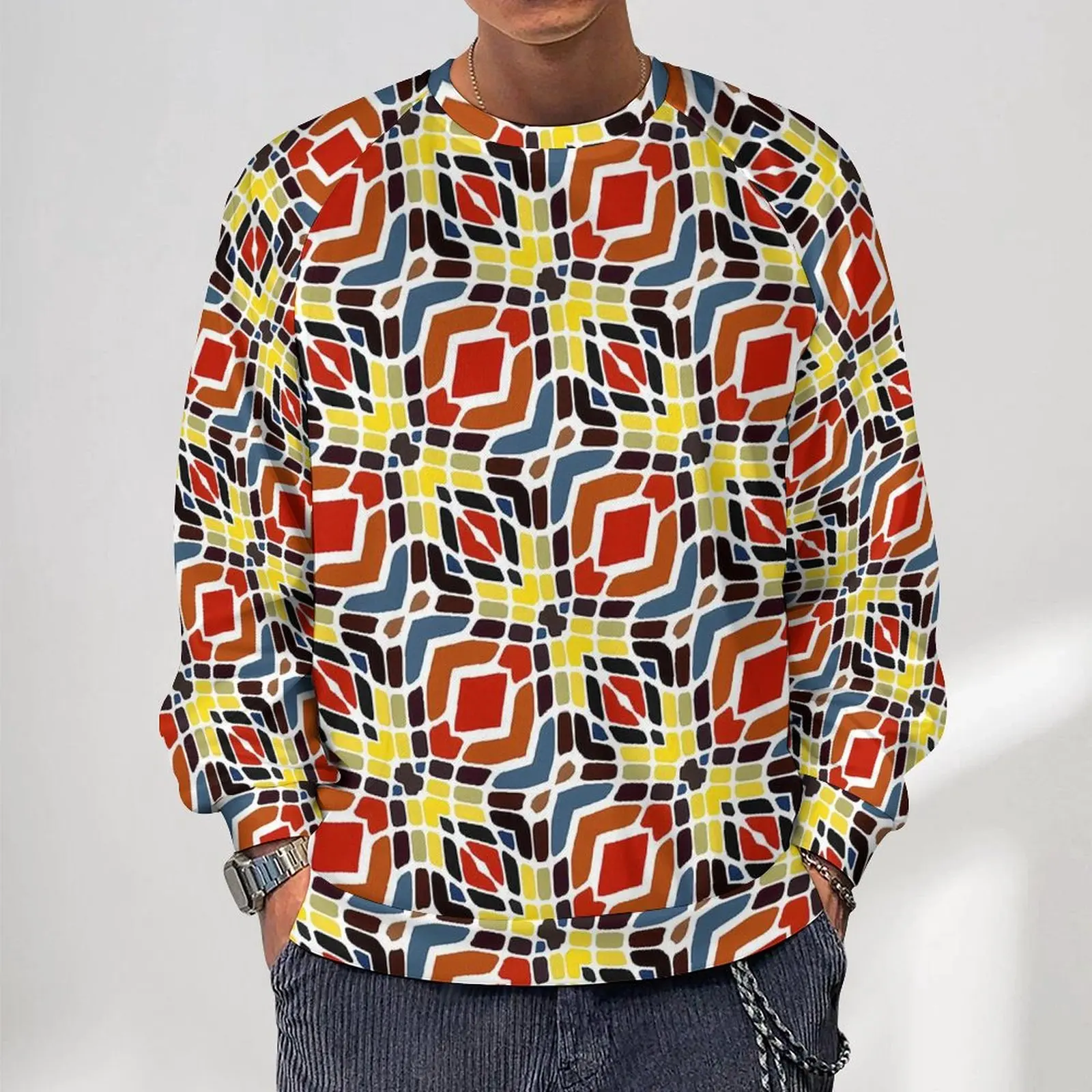 Tribal Print Casual Sweatshirts Red Yellow Trendy O Neck Hoodies Winter Long Sleeve Street Wear Oversized Hoodie Gift
Tribal Print Casual Sweatshirts Red Yellow Trendy O Neck Hoodies Winter Long Sleeve Street Wear Oversized Hoodie Gift