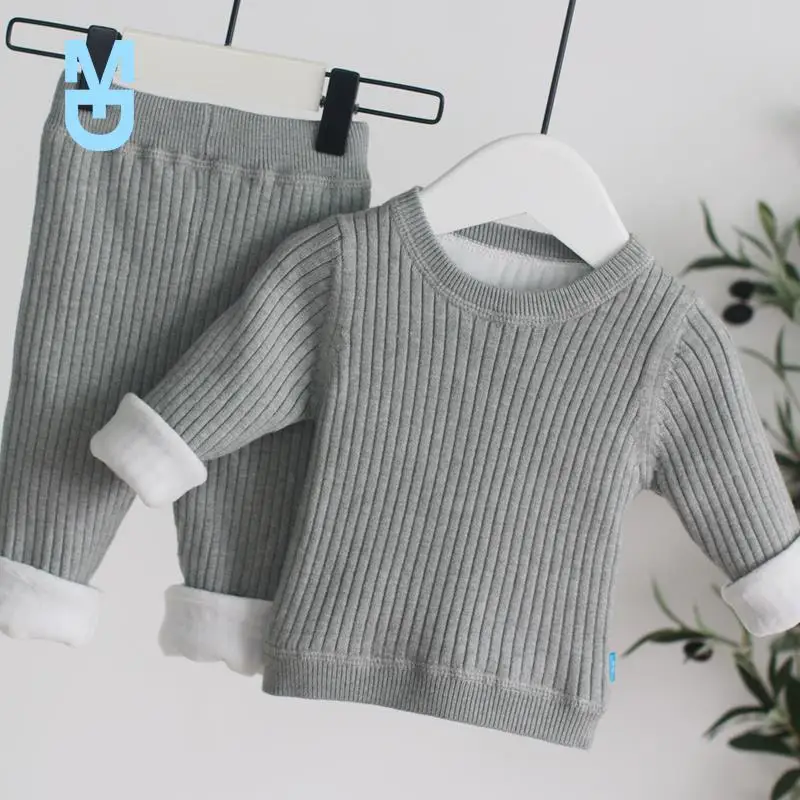 New Solid Color Kids Clothes Set 2pcs/Set Infant Clothing Thicken T shirt Leggings Pants For Winter Autumn Toddler Clothes Suits 
New Solid Color Kids Clothes Set 2pcs/Set Infant Clothing Thicken T shirt Leggings Pants For Winter Autumn Toddler Clothes Suits