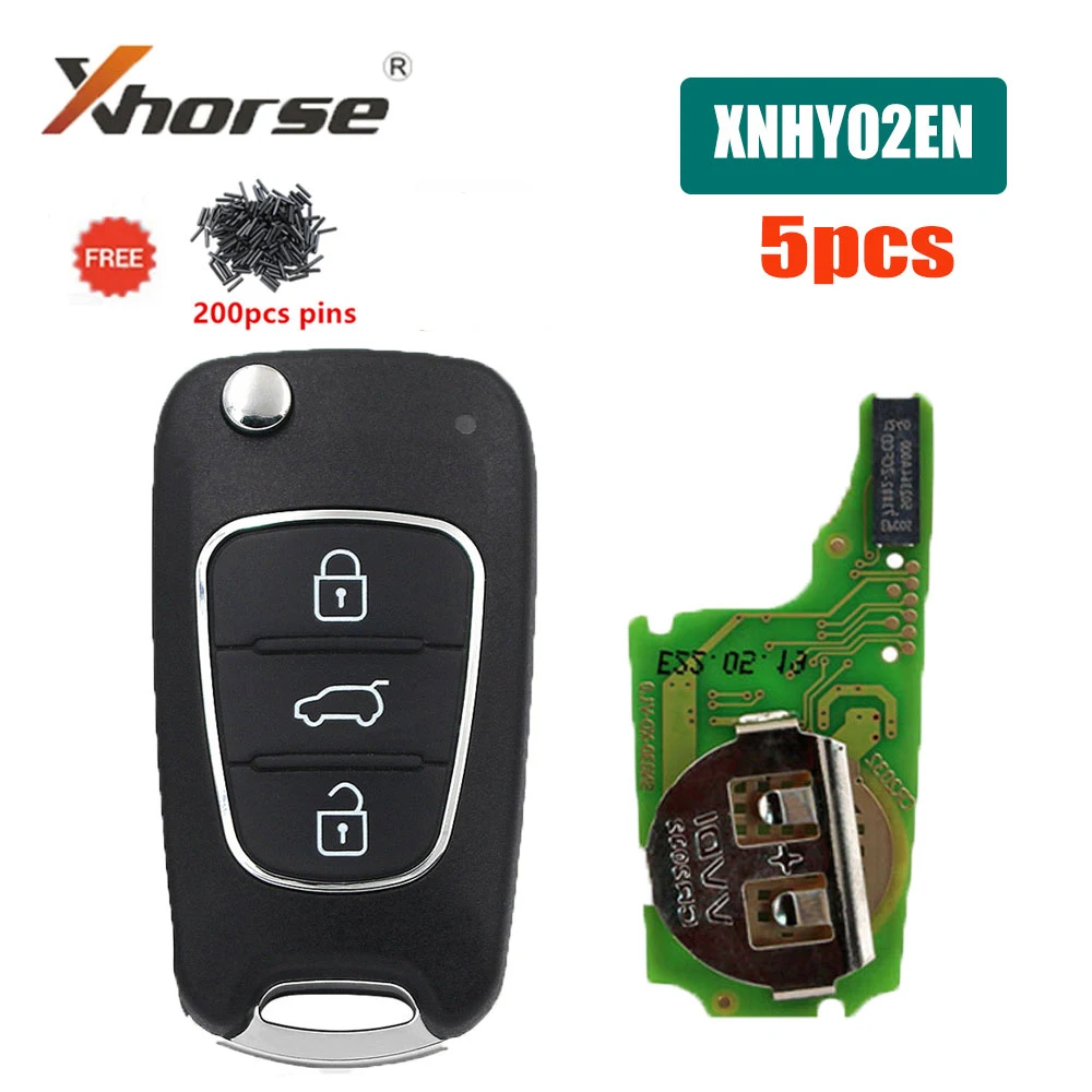 5pcs Xhose XNHY02EN Universal Wireless Remote Key 3 Buttons VVDI Car Remote Key for HYUNDAI Flip for VVDI Key English Version
5pcs Xhose XNHY02EN Universal Wireless Remote Key 3 Buttons VVDI Car Remote Key for HYUNDAI Flip for VVDI Key English Version