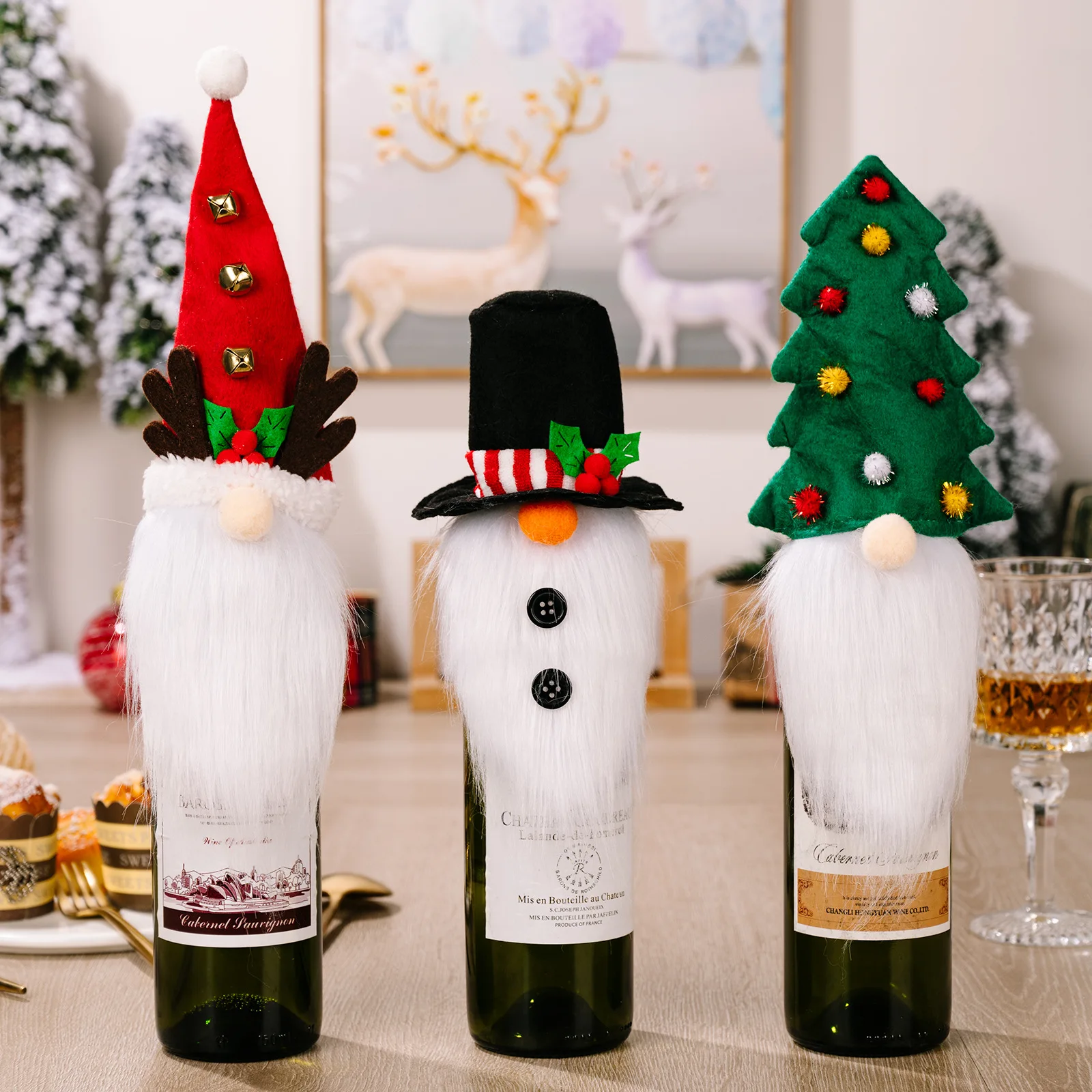 Christmas Wine Bottle Dust Cover Santa Christmas Decorations for Home Christmas Ornaments Navidad Wine Gift Bags New Year 2023
Christmas Wine Bottle Dust Cover Santa Christmas Decorations for Home Christmas Ornaments Navidad Wine Gift Bags New Year 2023