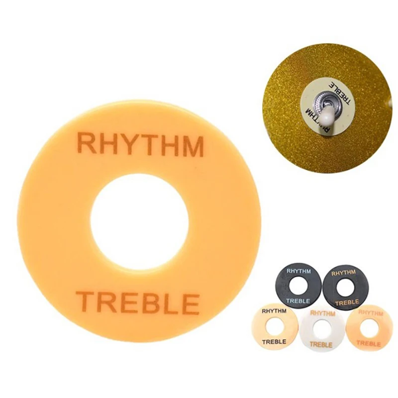 2pcs Plastic Guitar Toggle Switch Plate Rhythm Treble Washer Ring DIY for Electric Guitar Replacement Parts
2pcs Plastic Guitar Toggle Switch Plate Rhythm Treble Washer Ring DIY for Electric Guitar Replacement Parts