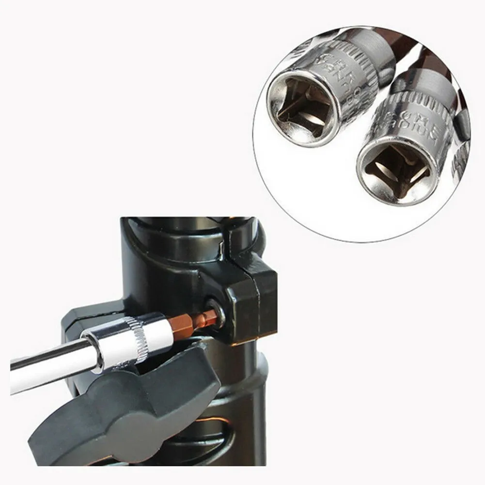 1Pc Hex Head Screwdriver Bit 1/4 Inch Drive Socket 6.35mm Hex Bit Square Socket Drill Bit Hand Tools H3 H4 H5 H6 H7 H8
1Pc Hex Head Screwdriver Bit 1/4 Inch Drive Socket 6.35mm Hex Bit Square Socket Drill Bit Hand Tools H3 H4 H5 H6 H7 H8