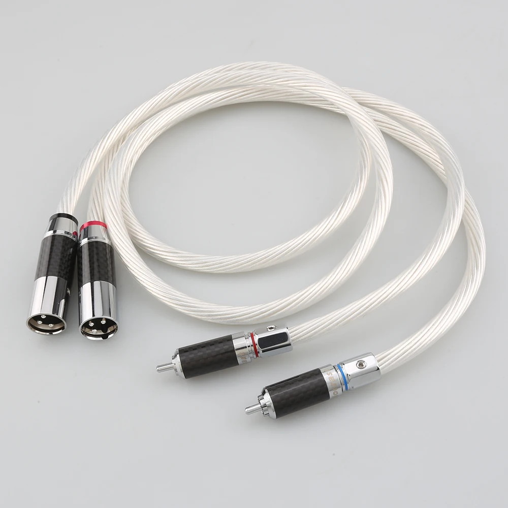 High Quality Pair 5N Single Silver Plated 2RCA Male TO 2XLR male Plug Audio Cable HIFI
High Quality Pair 5N Single Silver Plated 2RCA Male TO 2XLR male Plug Audio Cable HIFI