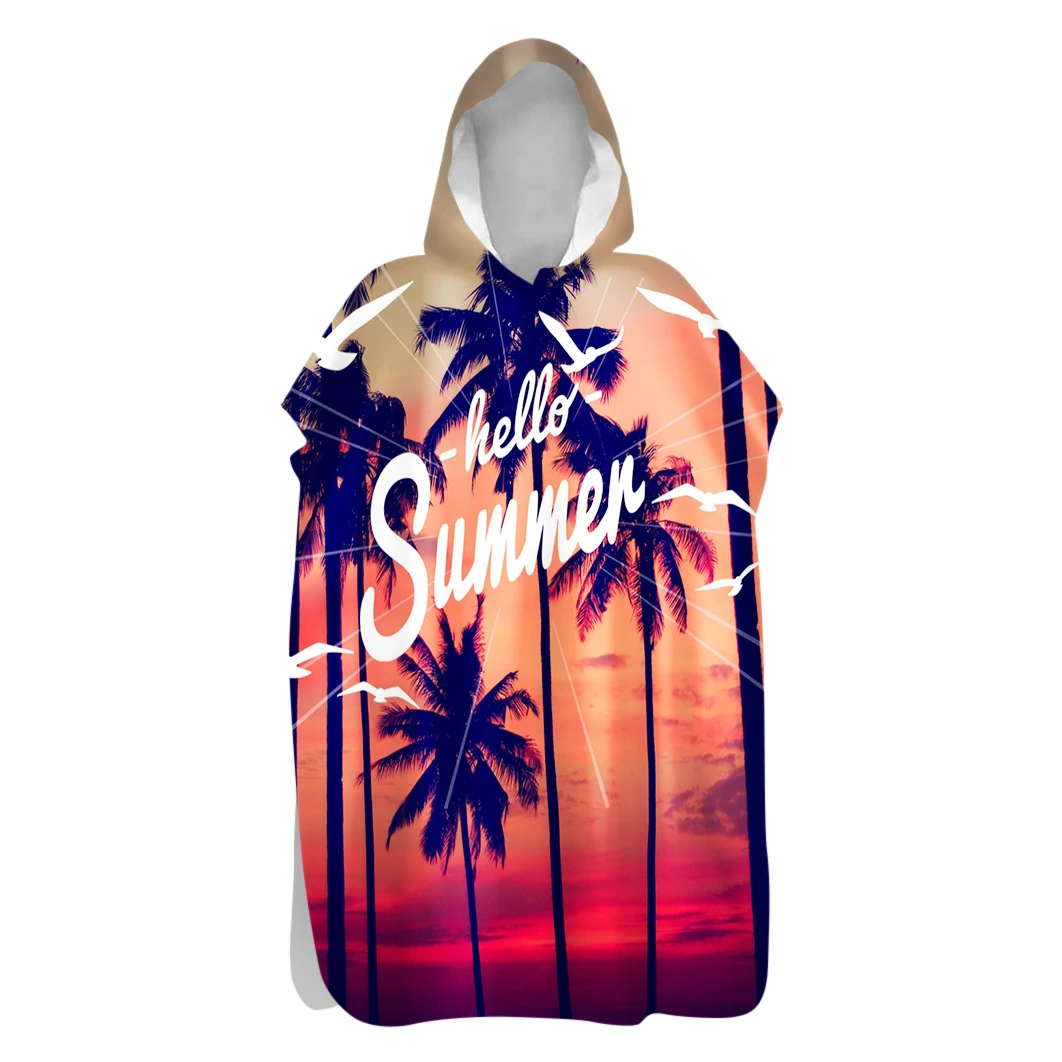 Tropical Palm Trees Sunflower Flamingo Sand Free Hooded Poncho Towel Surfing Swim Beach Changing Robe Holiday Birthday Gift
Tropical Palm Trees Sunflower Flamingo Sand Free Hooded Poncho Towel Surfing Swim Beach Changing Robe Holiday Birthday Gift