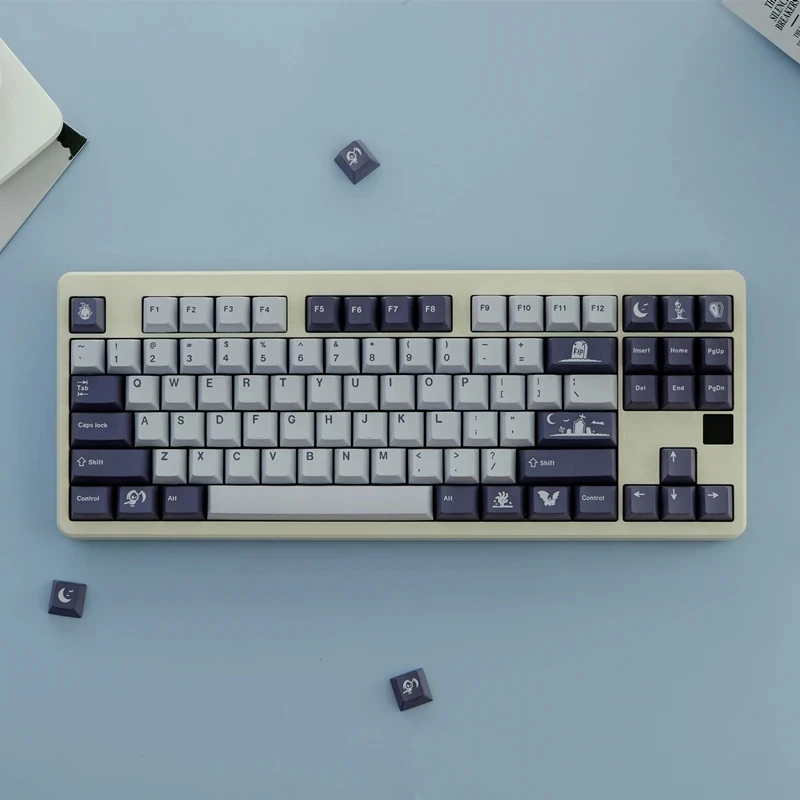 

129 Keys/set GMK Midnight Keycaps Cherry Profile Key Caps PBT Dye Sublimation Keycap For MX Switch 61/64/68/75/87/104/980