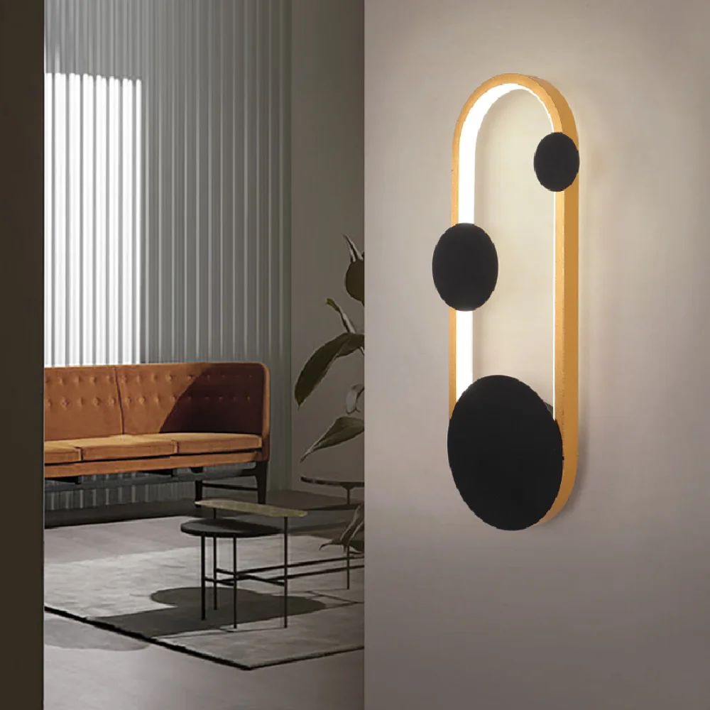 LED modern wall lamp white/gold with black wall lamp interior lighting hall bedroom bedside lamp living room decoration
LED modern wall lamp white/gold with black wall lamp interior lighting hall bedroom bedside lamp living room decoration