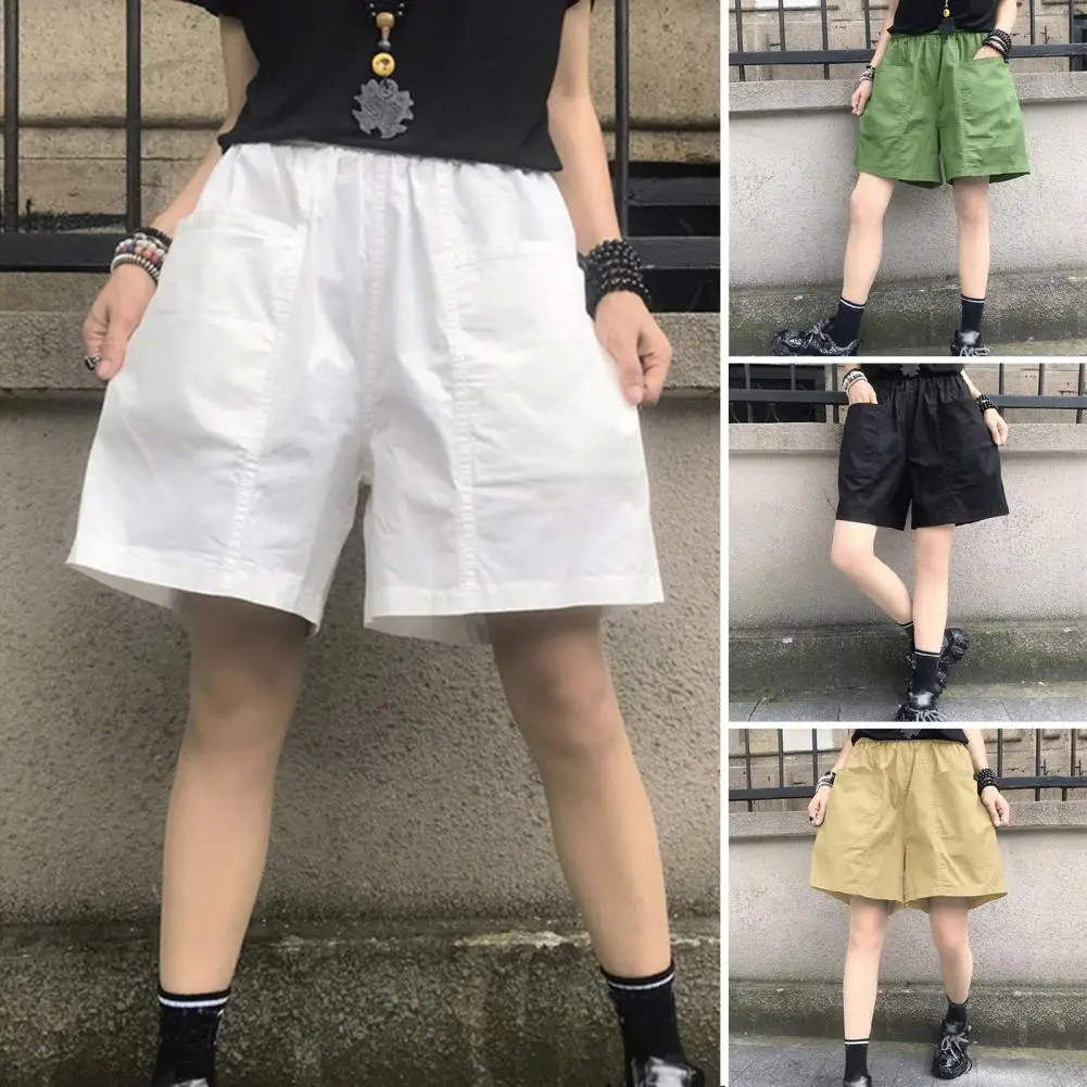 Elastic Waistband Skin-touching Sweat Absorbing Casual Loose Wide Leg A-Line Shorts Summer Shorts Female Clothes
Elastic Waistband Skin-touching Sweat Absorbing Casual Loose Wide Leg A-Line Shorts Summer Shorts Female Clothes