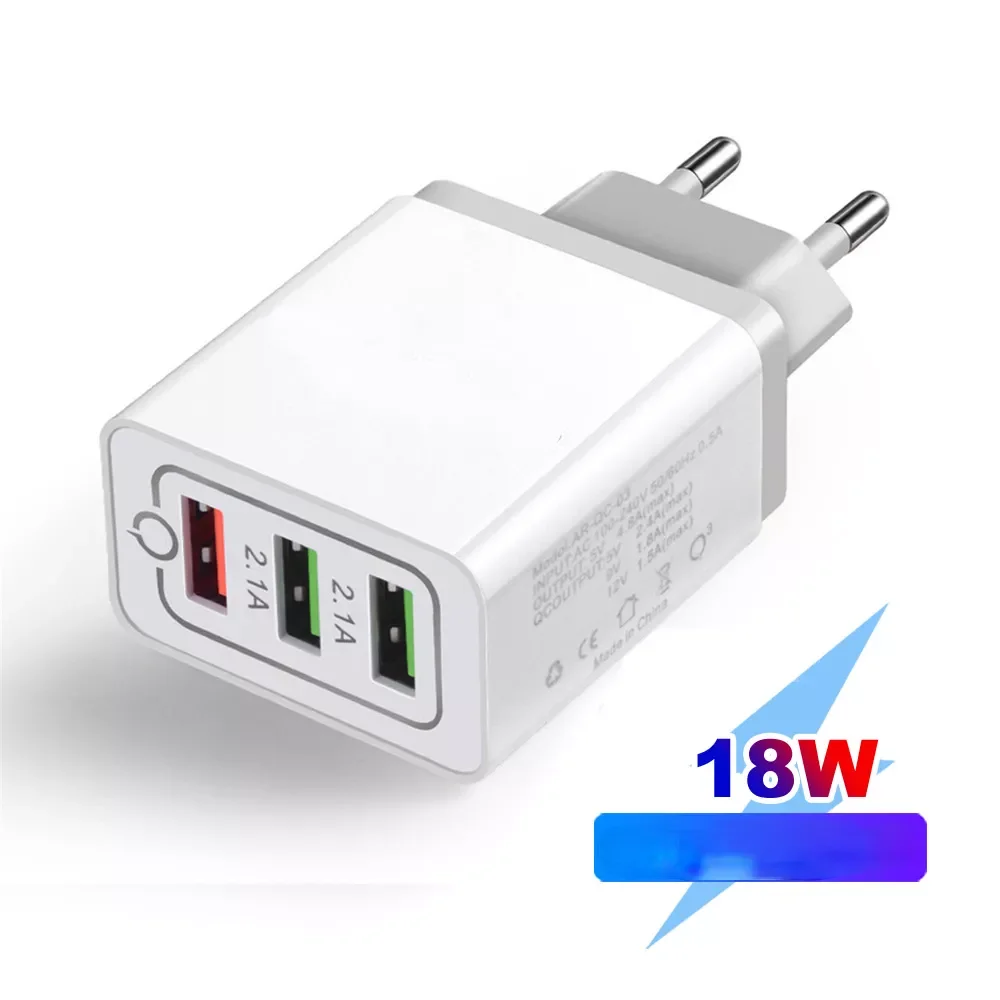 3 USB Charger Quick Charge 3.0 Fast USB Wall Charger Portable Mobile Charger QC 3.0 Adapter X EU US Plug
3 USB Charger Quick Charge 3.0 Fast USB Wall Charger Portable Mobile Charger QC 3.0 Adapter X EU US Plug