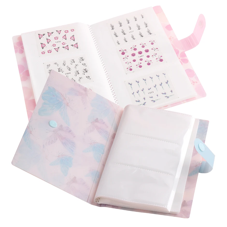 120 Slots Butterfly Storage Album for Small Sticker Sorted Nail Art Sticker Book Flower Cover Holder Organizer Accessory SATZB
120 Slots Butterfly Storage Album for Small Sticker Sorted Nail Art Sticker Book Flower Cover Holder Organizer Accessory SATZB