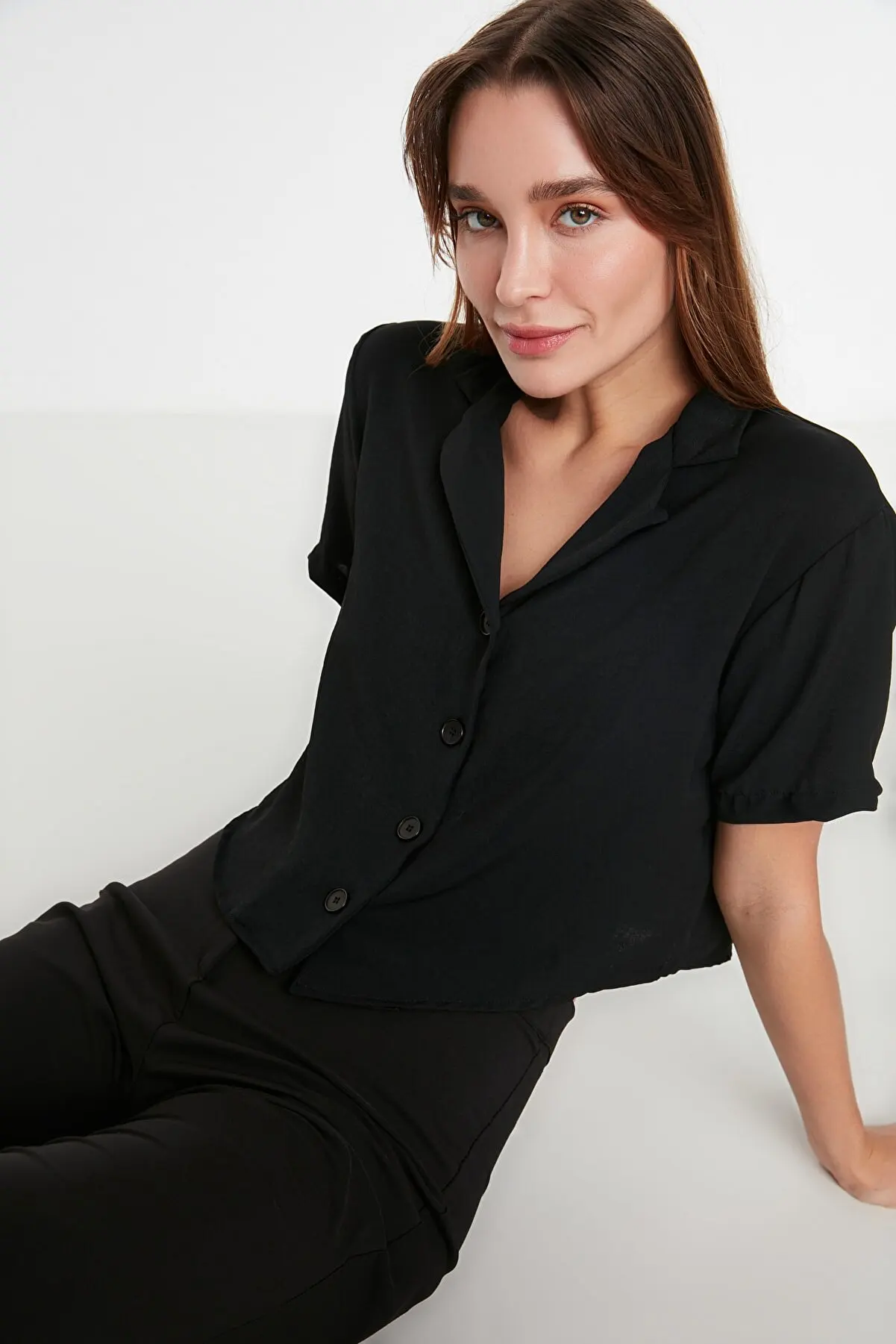 Black Short Sleeve Shirt Summer women's Shirts Fashion women's Blouses Pretty and Cheap women's Blouses 215354403
Black Short Sleeve Shirt Summer women's Shirts Fashion women's Blouses Pretty and Cheap women's Blouses 215354403