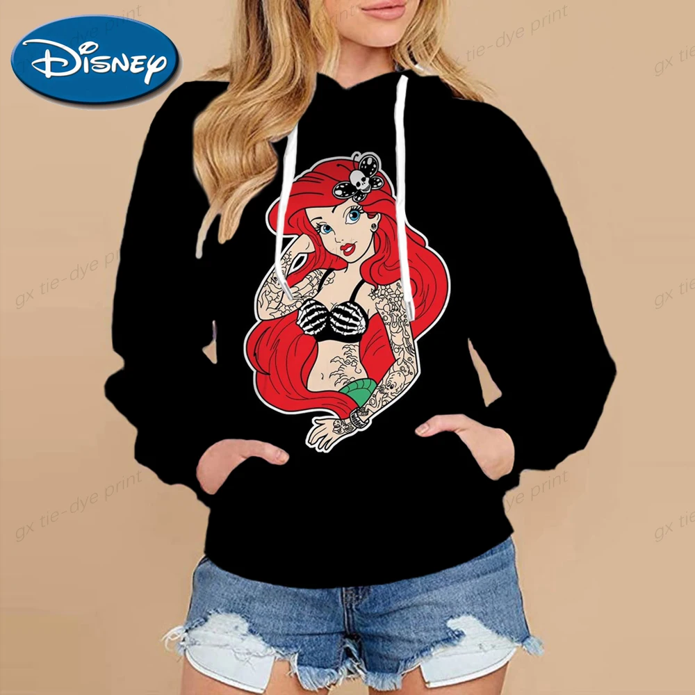 Women Disney Princess Punk Fashion Pullovers Holiday Cartoon Autumn Spring Print Casual Lady Female Graphic Sweatshirt
Women Disney Princess Punk Fashion Pullovers Holiday Cartoon Autumn Spring Print Casual Lady Female Graphic Sweatshirt