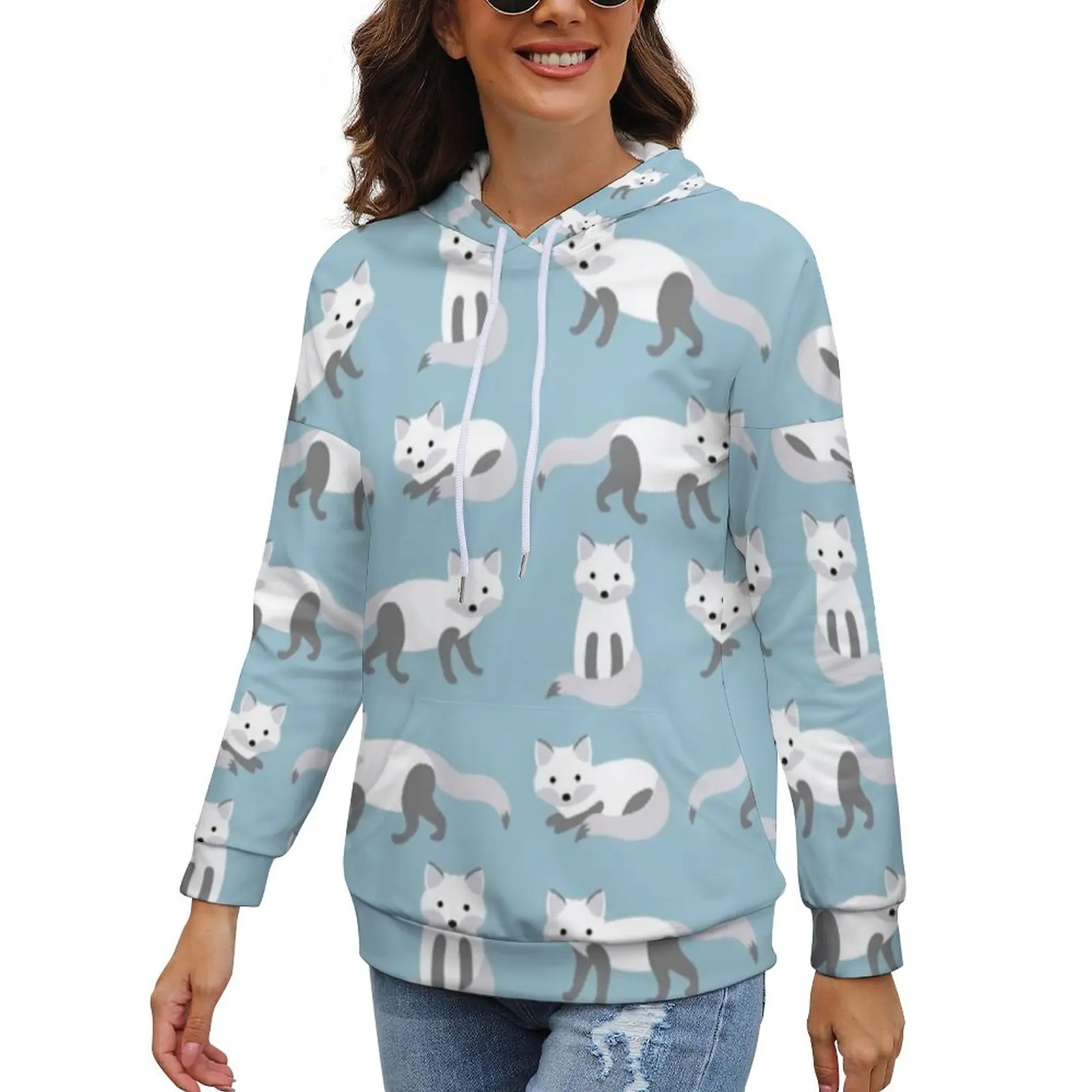 Cute Arctic Animal Hoodies Cartoon Fox Print Street Fashion Pullover Hoodie Winter Elegant Graphic Sweatshirts Big Size 3XL 4XL
Cute Arctic Animal Hoodies Cartoon Fox Print Street Fashion Pullover Hoodie Winter Elegant Graphic Sweatshirts Big Size 3XL 4XL