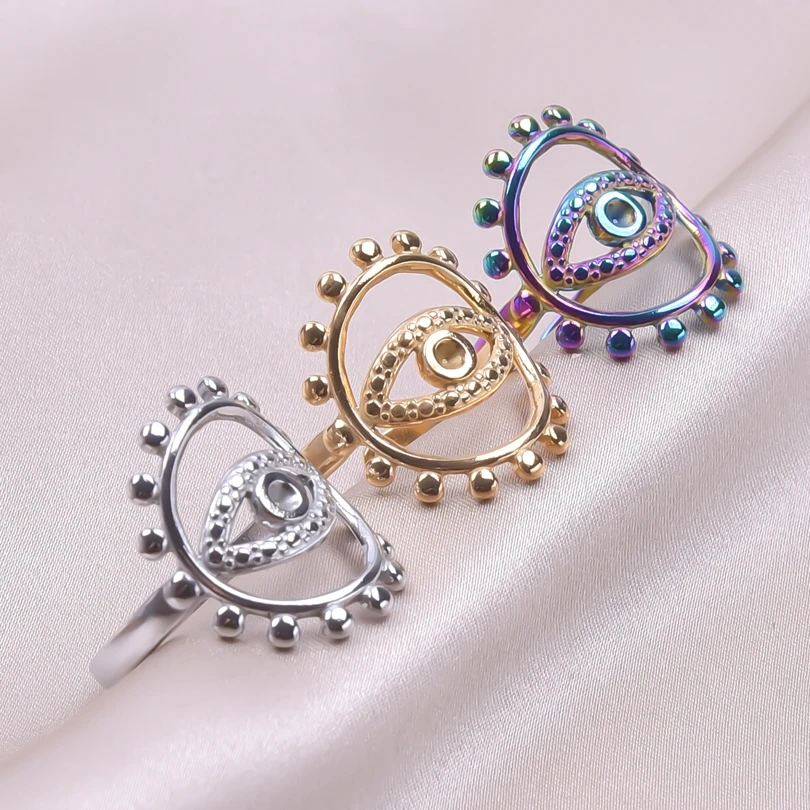 Round Sun Evil Eye Charm Rings For Women Men Accessories Turkish Jewelry Vintage 304 Stainless Steel Ring Bague Anniversary Gift
Round Sun Evil Eye Charm Rings For Women Men Accessories Turkish Jewelry Vintage 304 Stainless Steel Ring Bague Anniversary Gift