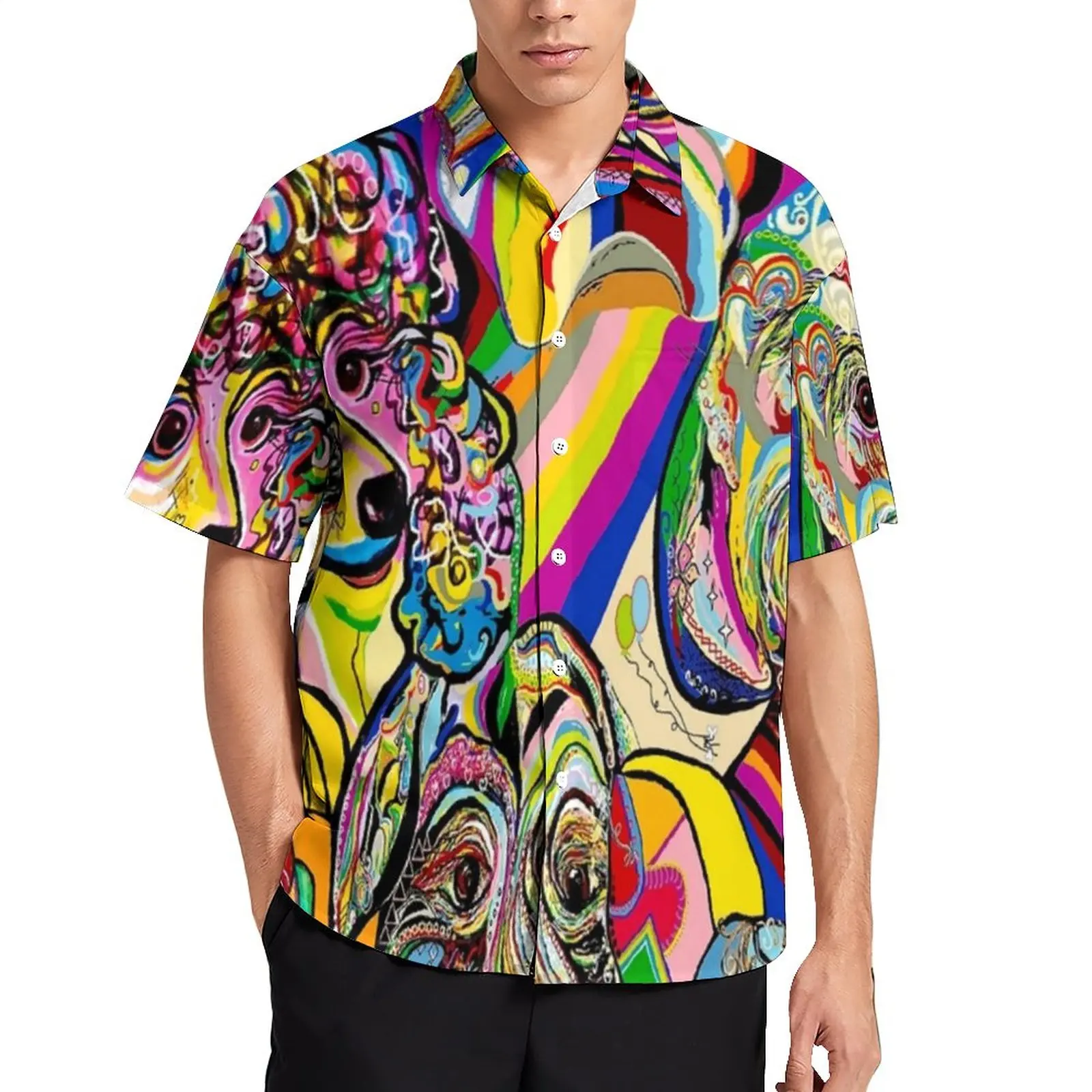 Abstract Poodle Beach Shirt Color Dogs Print Hawaiian Casual Shirts Man Cool Blouses Short-Sleeved Printed Clothing Big Size
Abstract Poodle Beach Shirt Color Dogs Print Hawaiian Casual Shirts Man Cool Blouses Short-Sleeved Printed Clothing Big Size