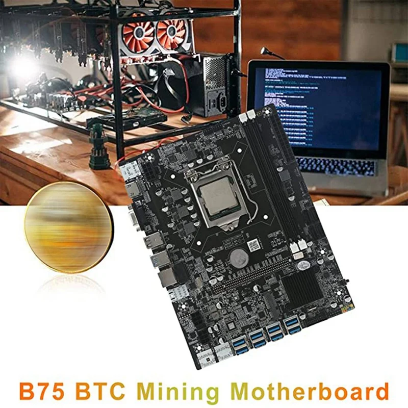 B75 8XPCIE USB3.0 BTC ETH Miner Motherboard Kit+CPU+Cooling Fan+2X4G DDR3 RAM+Switch Line+RJ45 Network Line LGA1155 DDR3 
B75 8XPCIE USB3.0 BTC ETH Miner Motherboard Kit+CPU+Cooling Fan+2X4G DDR3 RAM+Switch Line+RJ45 Network Line LGA1155 DDR3