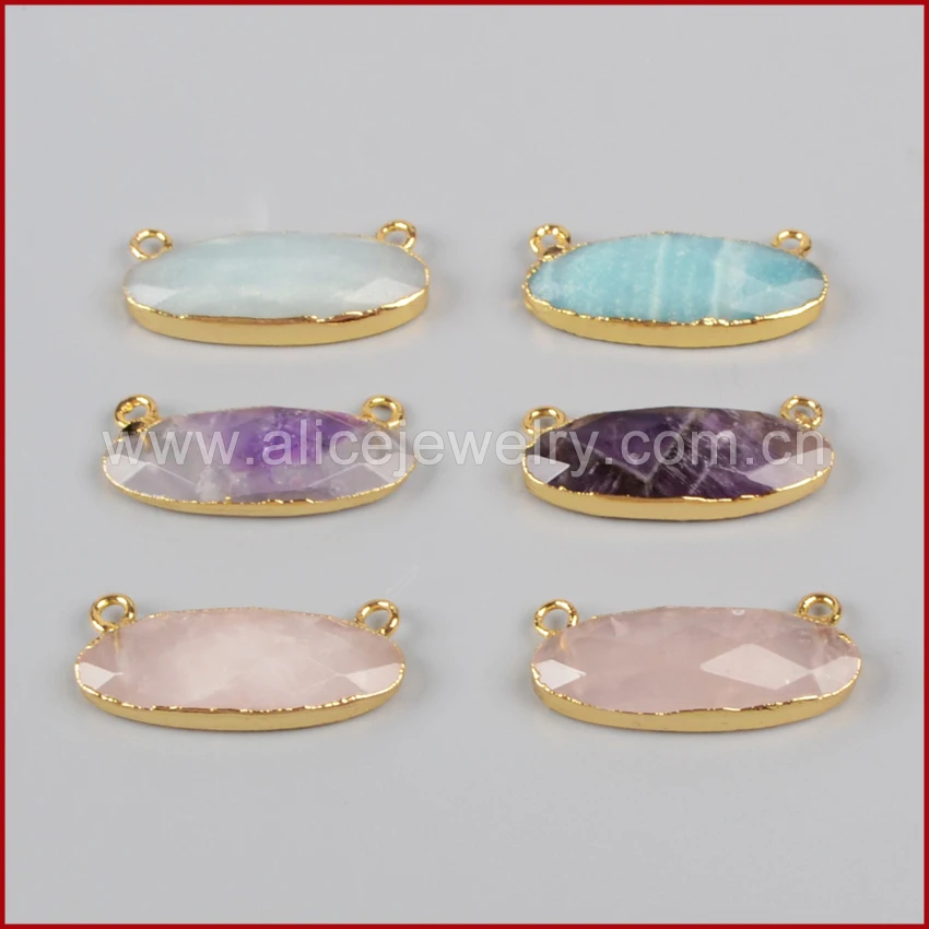 BOROSA 10 pcs Hot And New Gold Color Long Egg Shape Multi-Kind Faceted Stones Connector Double Bails G0943
BOROSA 10 pcs Hot And New Gold Color Long Egg Shape Multi-Kind Faceted Stones Connector Double Bails G0943