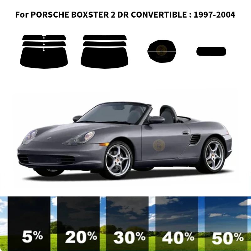 Нанокерамическая Автомобильная УФ-пленка Precut для окон, автомобильная пленка для окон PORSCHE BOXSTER 2 DR CONVERTIBLE 1997-2004
Нанокерамическая Автомобильная УФ-пленка Precut для окон, автомобильная пленка для окон PORSCHE BOXSTER 2 DR CONVERTIBLE 1997-2004