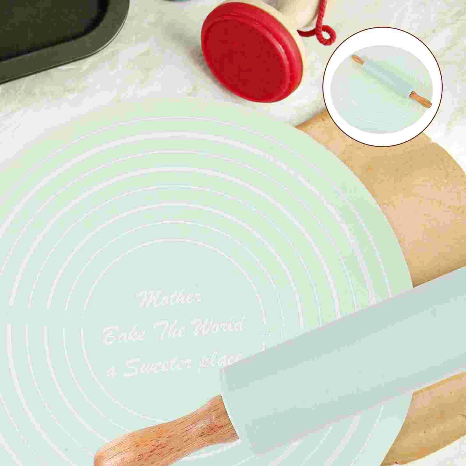 Silicone Kneading Mat Rolling Pin Bread Dough Baking Supply Surface Food Grade Pie Silica Gel Multi-function Pastry Child
Silicone Kneading Mat Rolling Pin Bread Dough Baking Supply Surface Food Grade Pie Silica Gel Multi-function Pastry Child