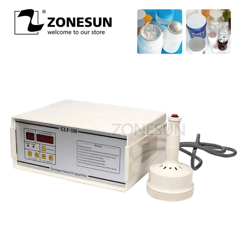ZONESUN GLF-500 aluminum foil sealing machine, Plastic bottle sealing machine Drag bottle packing machine
ZONESUN GLF-500 aluminum foil sealing machine, Plastic bottle sealing machine Drag bottle packing machine