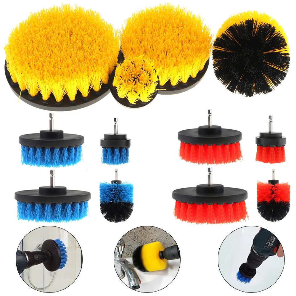 4pcs/set 2" 3.5" 4" 5" Brush Attachment Set Power Scrubber Brushes for Cleaning Bathroom Carpet Tile Sink Mechanical Tools
4pcs/set 2" 3.5" 4" 5" Brush Attachment Set Power Scrubber Brushes for Cleaning Bathroom Carpet Tile Sink Mechanical Tools