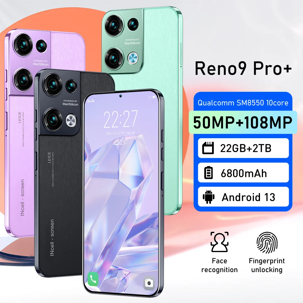 Brand New Reno9 Pro+ Global Version 5G Smartphone Android 7.3 HD Full Screen 22GB+2TB Mobile Phones Dual SIM Unlocked Cell Phone
Brand New Reno9 Pro+ Global Version 5G Smartphone Android 7.3 HD Full Screen 22GB+2TB Mobile Phones Dual SIM Unlocked Cell Phone