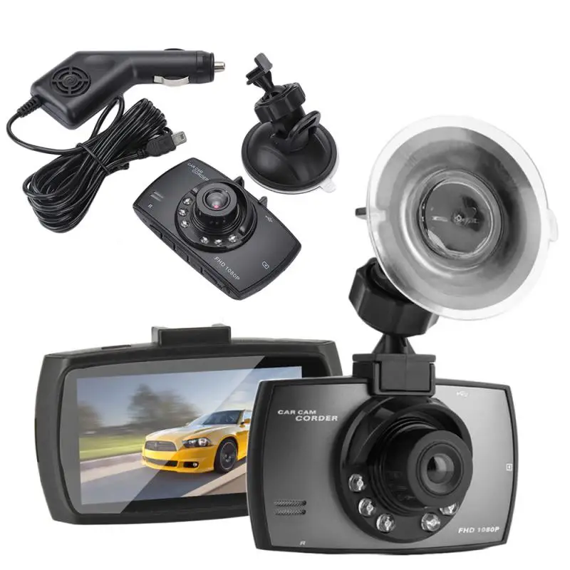 

2.4-inch Dash Camera Lcd Wide Angle Lens Driving Recorder Portable Ir Night Vision Dashcam Car Accessories Video Recorder