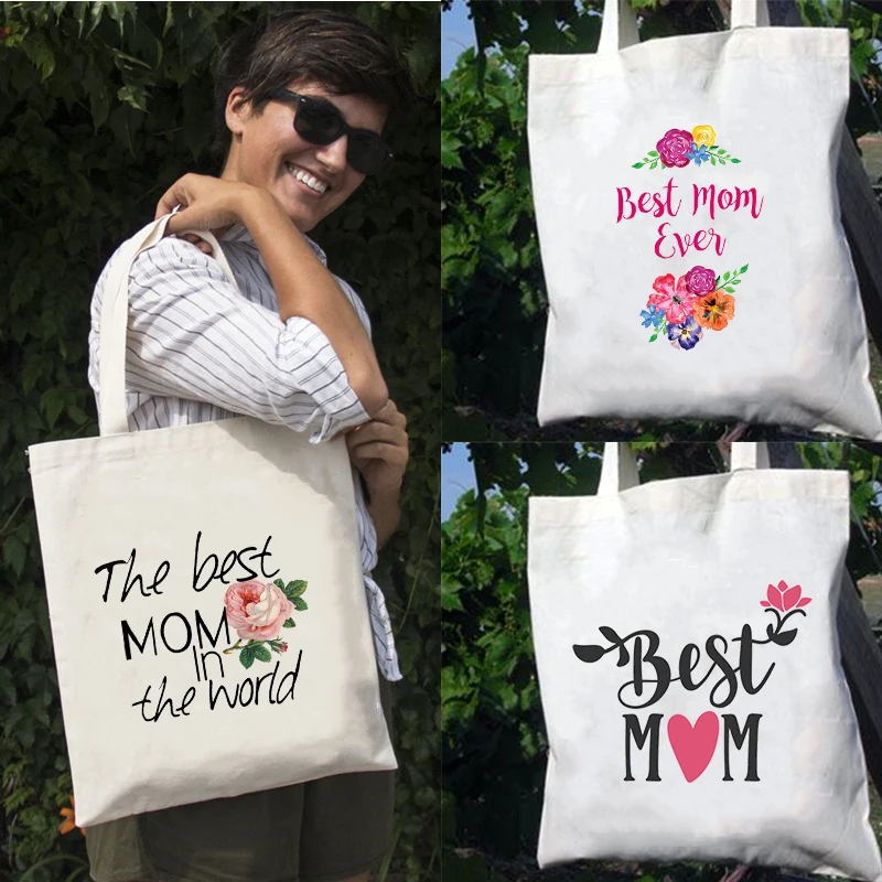 Large Capacity Canvas Tote Shoulder Bag World's Best Mom Print Reusable Shopping Bag for Women 2021 Beach Handbags Mom Life Bags
Large Capacity Canvas Tote Shoulder Bag World's Best Mom Print Reusable Shopping Bag for Women 2021 Beach Handbags Mom Life Bags