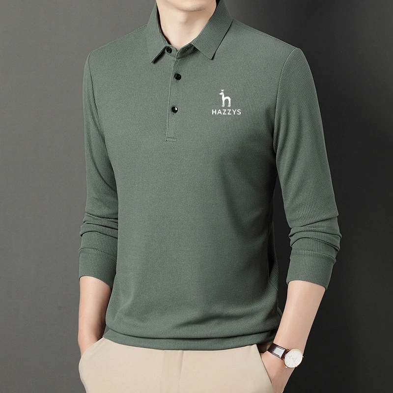 Men's Waffle Long Sleeve Solid T-shirt Elasticity Leisure Autumn Clothing Comfy Turn Down Collar Casual Polo Shirts 4XL
Men's Waffle Long Sleeve Solid T-shirt Elasticity Leisure Autumn Clothing Comfy Turn Down Collar Casual Polo Shirts 4XL