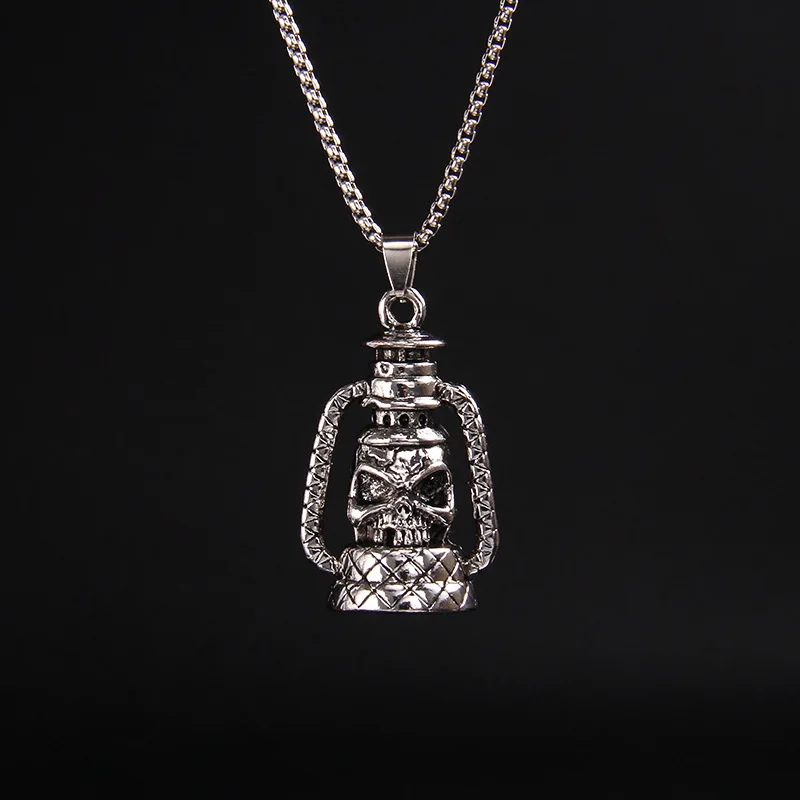 WANGAIYAO retro kerosene lamp skull pendant necklace personality exaggerated hip-hop grimace accessories male tide birthday jewe
WANGAIYAO retro kerosene lamp skull pendant necklace personality exaggerated hip-hop grimace accessories male tide birthday jewe