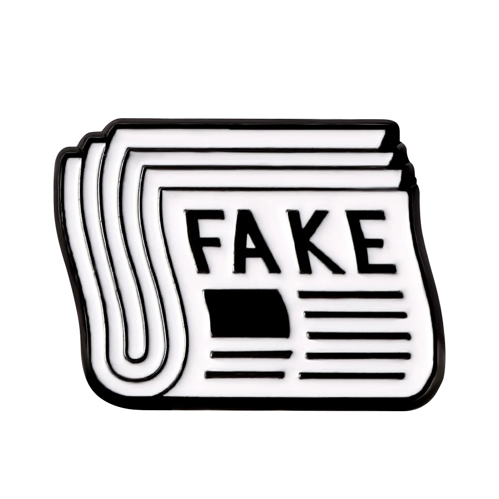 FAKE Letter Pattern Enamel Brooch Newspaper Shape Badge Jewelry for Backpack Clothing Lapel Pins Casual Accessories Kids Gifts
FAKE Letter Pattern Enamel Brooch Newspaper Shape Badge Jewelry for Backpack Clothing Lapel Pins Casual Accessories Kids Gifts