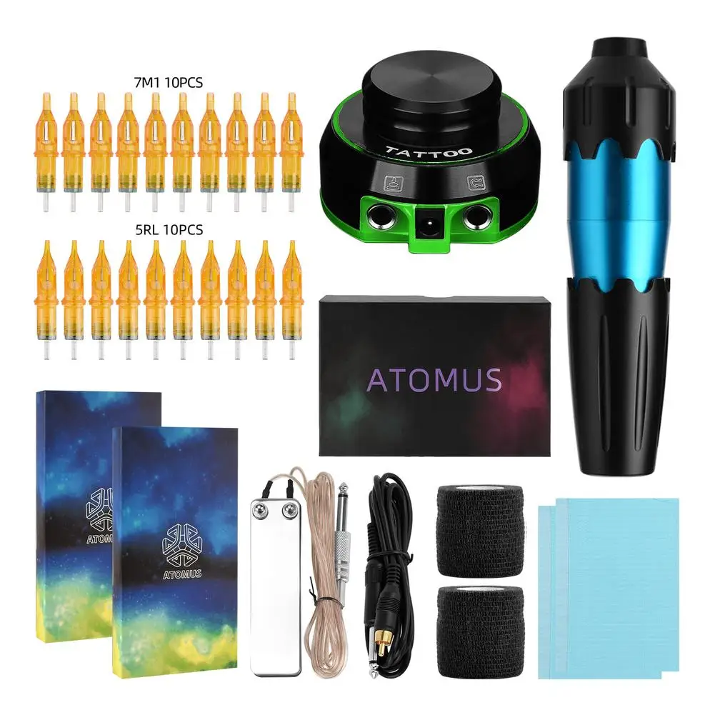 2022 K9 Professional Tattoo Machine Kit Tattoo Rotary Pen Set LED 7 Color Tattoo Power Supply for Beginner Tattoo Artist
2022 K9 Professional Tattoo Machine Kit Tattoo Rotary Pen Set LED 7 Color Tattoo Power Supply for Beginner Tattoo Artist