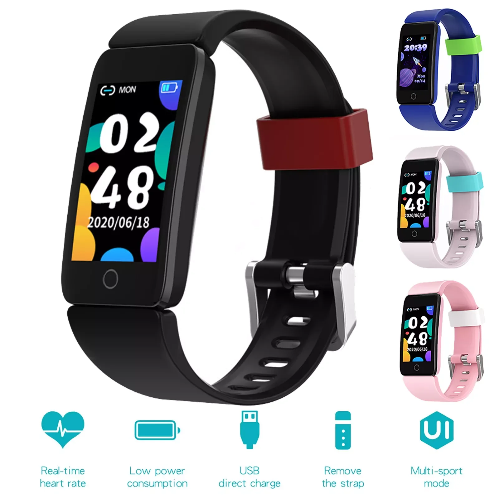 Fitness Tracker Smart Bracelet for Kids Boys Girls Waterproof Health Activity with Step Calories Counter Heart Rate Monitor
Fitness Tracker Smart Bracelet for Kids Boys Girls Waterproof Health Activity with Step Calories Counter Heart Rate Monitor