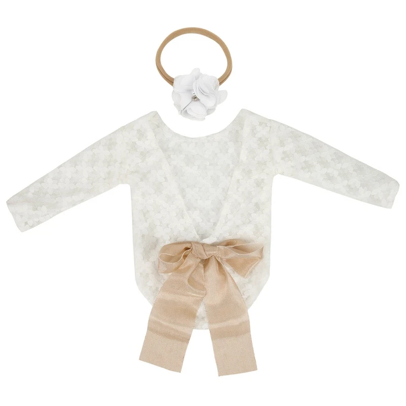 2 Pcs Newborn Photography Props Outfits Baby Bowknot Lace Romper Flower Headband Set Infants Photo Bodysuit N1HB
2 Pcs Newborn Photography Props Outfits Baby Bowknot Lace Romper Flower Headband Set Infants Photo Bodysuit N1HB
