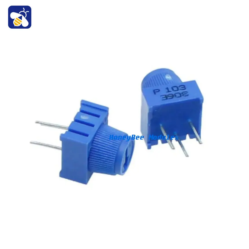 Precision Adjustable Resistor Potentiometer 3386P-1-103 1K/2K/5K/10K/20K/50K Top Tuning with Cap Straight Plug Environmental
Precision Adjustable Resistor Potentiometer 3386P-1-103 1K/2K/5K/10K/20K/50K Top Tuning with Cap Straight Plug Environmental