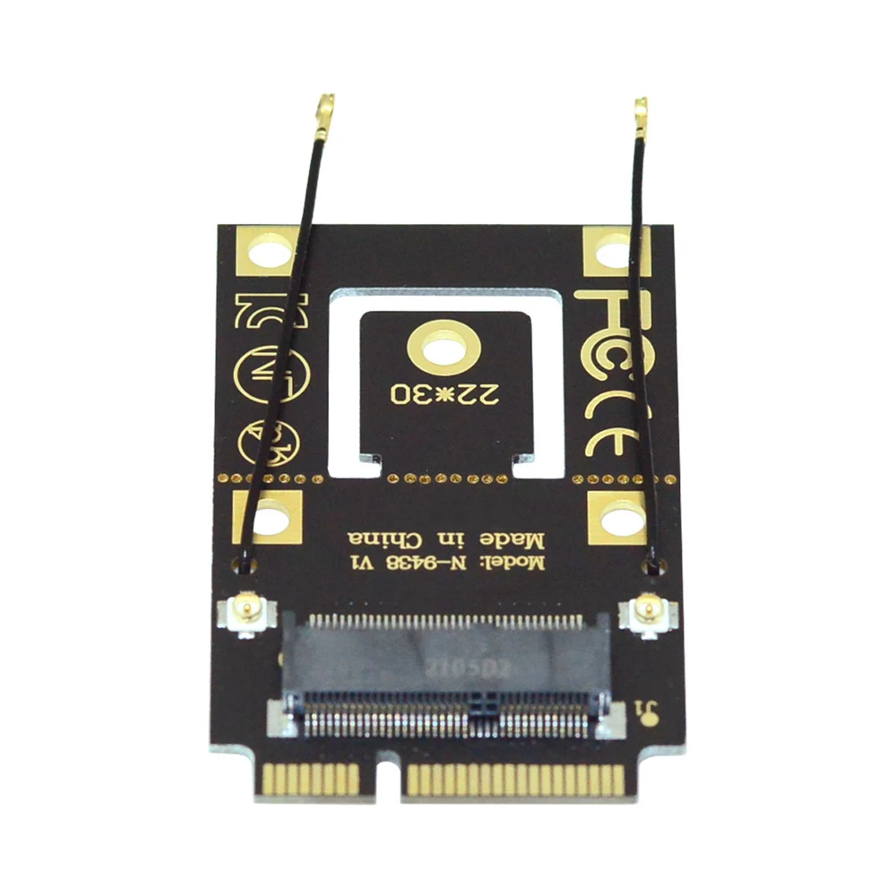 NGFF M.2 Key-A to Mini PCI-E PCI Express Converter Adapter for 9260 8265 7260 AC Wifi Bluetooth Wireless Card
NGFF M.2 Key-A to Mini PCI-E PCI Express Converter Adapter for 9260 8265 7260 AC Wifi Bluetooth Wireless Card