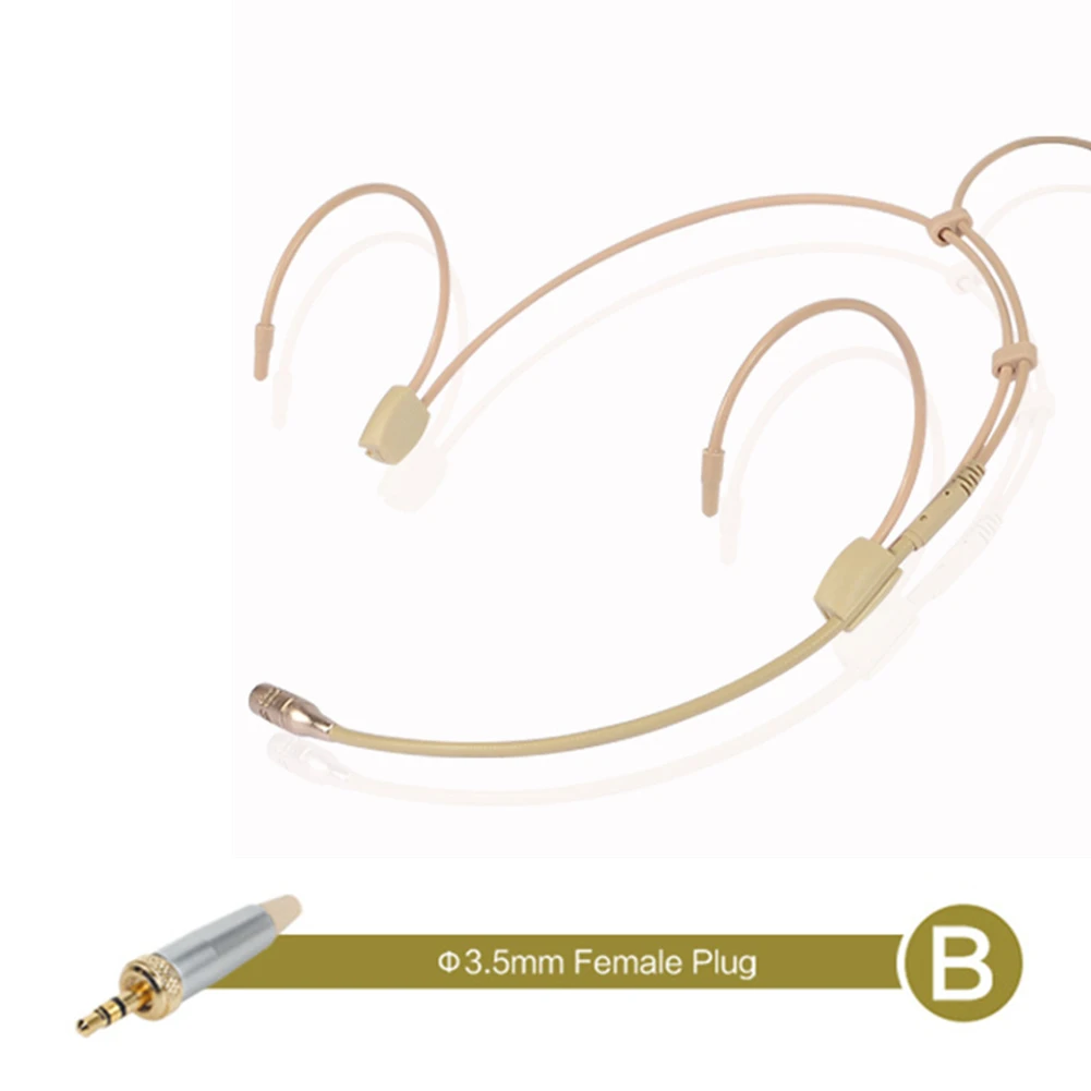 Lightweight Microphone Electret Condenser Earhook Headworn Headset Microphone 3.5mm Male Female 3-pin 4-pin For Sennheiser
Lightweight Microphone Electret Condenser Earhook Headworn Headset Microphone 3.5mm Male Female 3-pin 4-pin For Sennheiser
