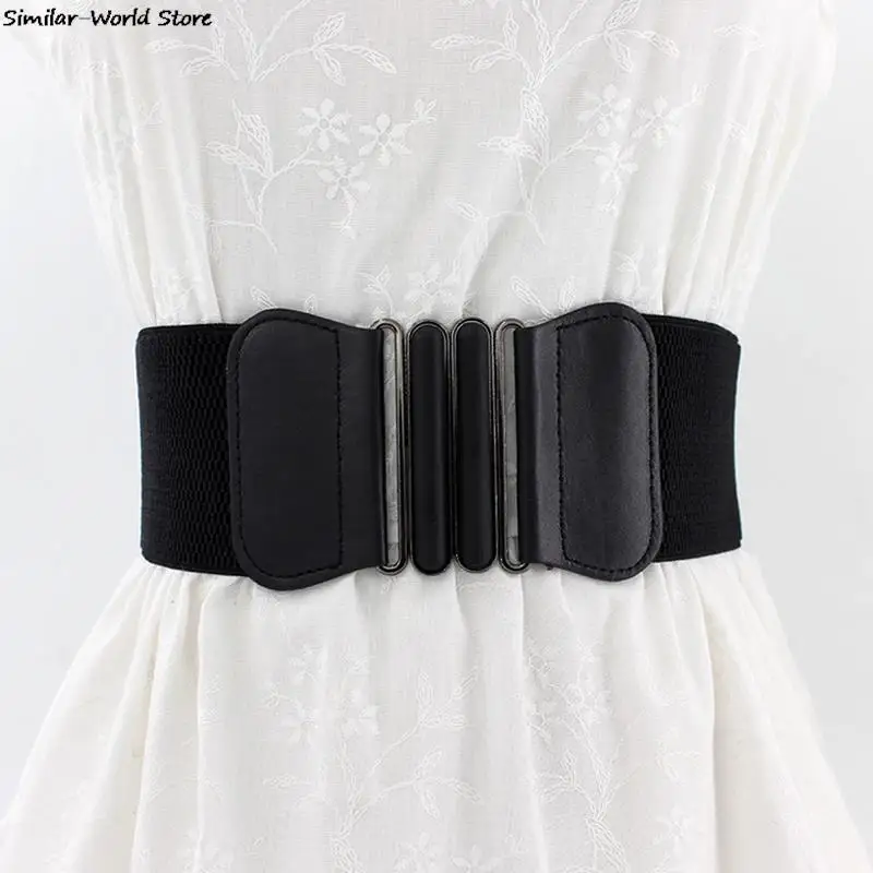 Female Double Oval Pair Buckle Waistband Elastic Belt for Stretch Cinch Band Dress Coat Clothing Accessories
Female Double Oval Pair Buckle Waistband Elastic Belt for Stretch Cinch Band Dress Coat Clothing Accessories
