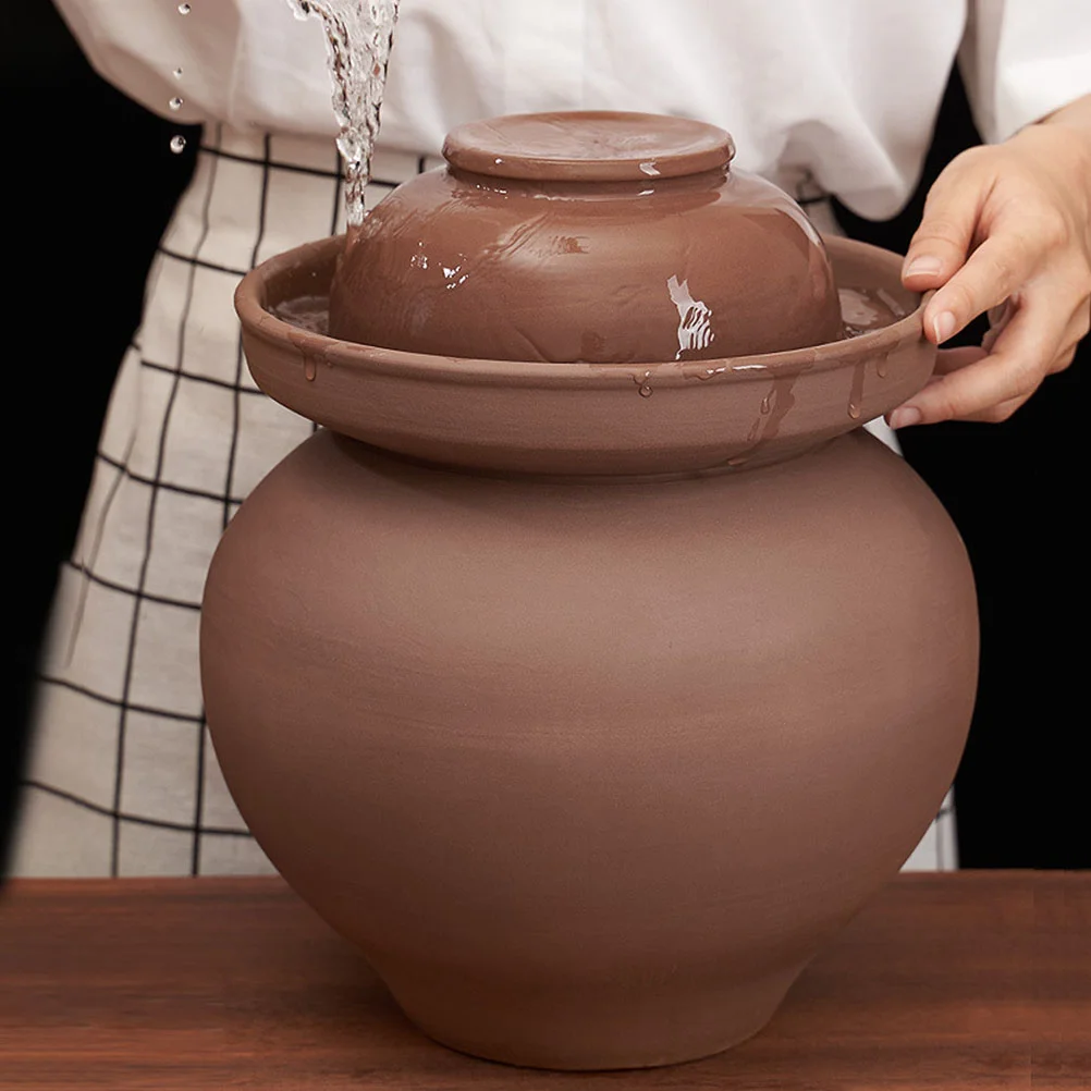 Pottery Jar Household Pickle Kitchen Large Capacity Food Pickling Fermenting Container Sealing
Pottery Jar Household Pickle Kitchen Large Capacity Food Pickling Fermenting Container Sealing