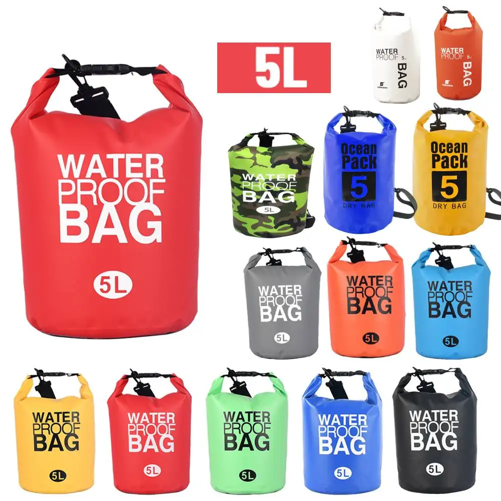 

5L Drifting PVC Mesh Bags Outdoor Waterproof Dry Bag Diving Surfing Phone Pouch Floating Boating Kayaking Bags