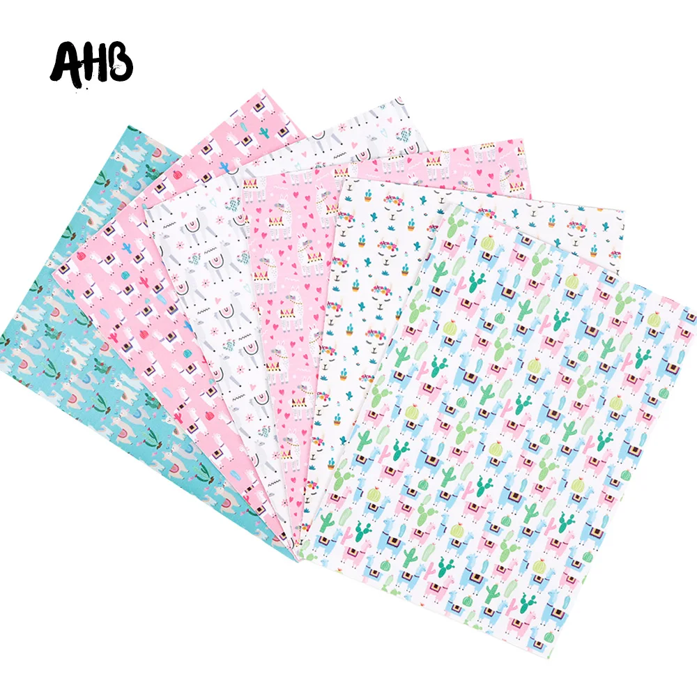 AHB Synthetic Leather Fabric Cactus Alpaca Printed Faux Leather Sheets For DIY Kids Hair Accessories Theme Party Decor Materials
AHB Synthetic Leather Fabric Cactus Alpaca Printed Faux Leather Sheets For DIY Kids Hair Accessories Theme Party Decor Materials