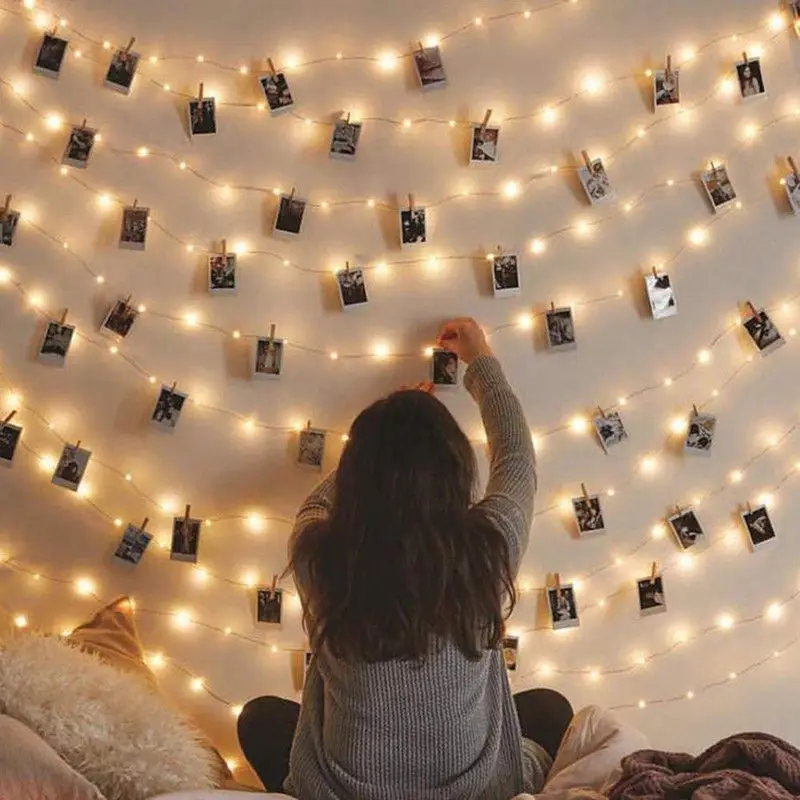Photo Clip String Lights LED USB 2m/5m/10m Outdoor Battery Operated Garland With Clothespins For Home Christmas Decorations 2022
Photo Clip String Lights LED USB 2m/5m/10m Outdoor Battery Operated Garland With Clothespins For Home Christmas Decorations 2022