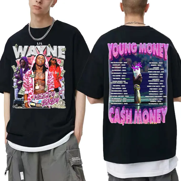 Rapper Wayne Young Money Gash Momny Graphic Tshirt Man Vintage T Shirt Crewneck Men's Hip Hop Streetwear Men Fashion T-shirt
Rapper Wayne Young Money Gash Momny Graphic Tshirt Man Vintage T Shirt Crewneck Men's Hip Hop Streetwear Men Fashion T-shirt