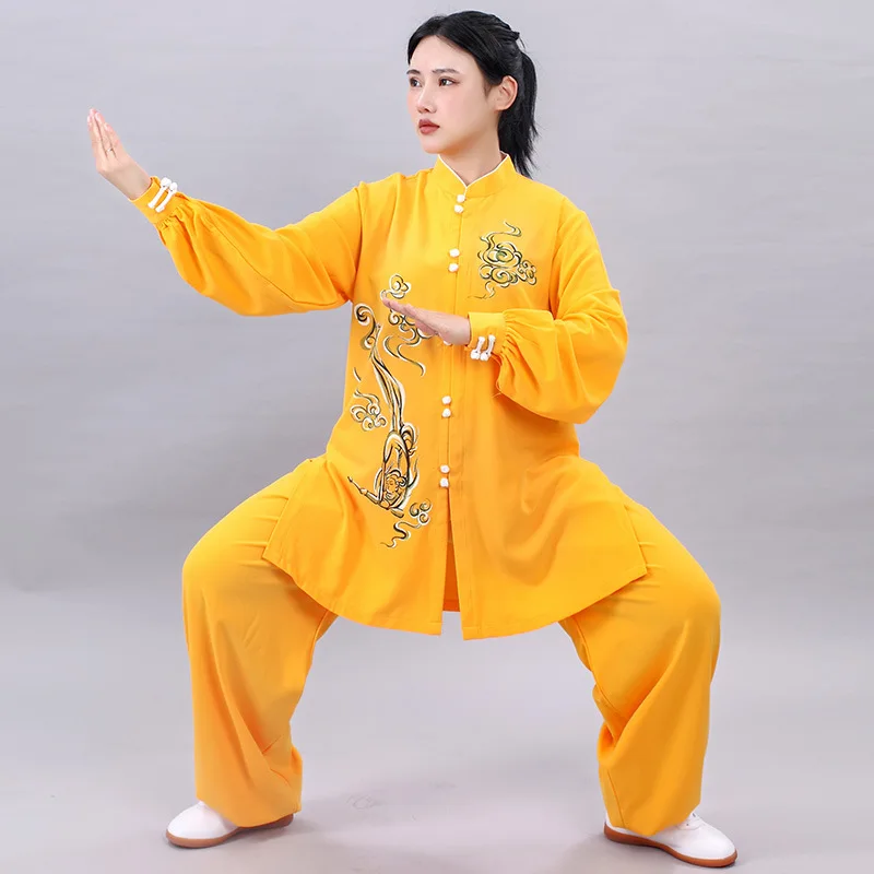 Женский осенний костюм Tai Chi, женская форма кунг-фу, куртка для представлений, штаны, одежда для восточных упражнений
Женский осенний костюм Tai Chi, женская форма кунг-фу, куртка для представлений, штаны, одежда для восточных упражнений