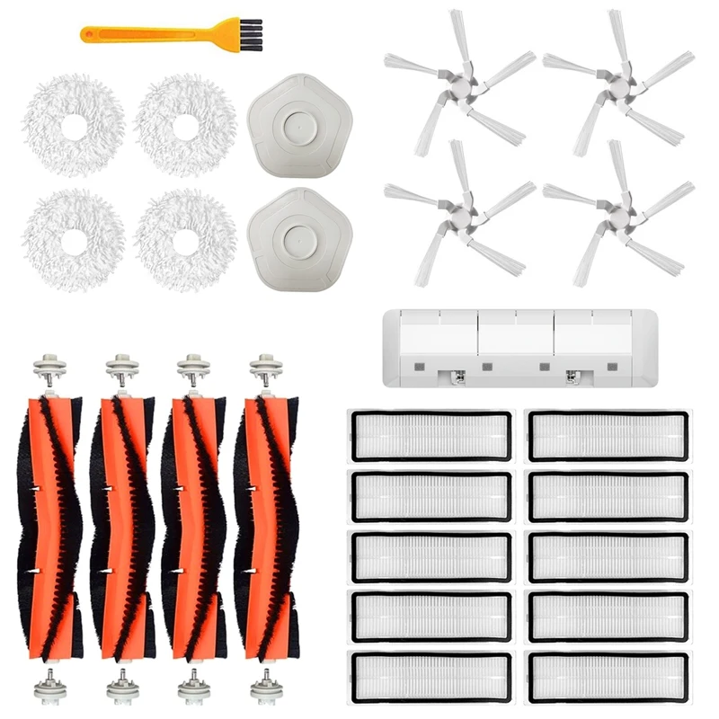 26Pcs For Dreame Bot W10 W10pro Self-Cleaning Vacuum Replacement Kits Side Brush HEPA Filter Mop Cloth Main Brush Cover
26Pcs For Dreame Bot W10 W10pro Self-Cleaning Vacuum Replacement Kits Side Brush HEPA Filter Mop Cloth Main Brush Cover
