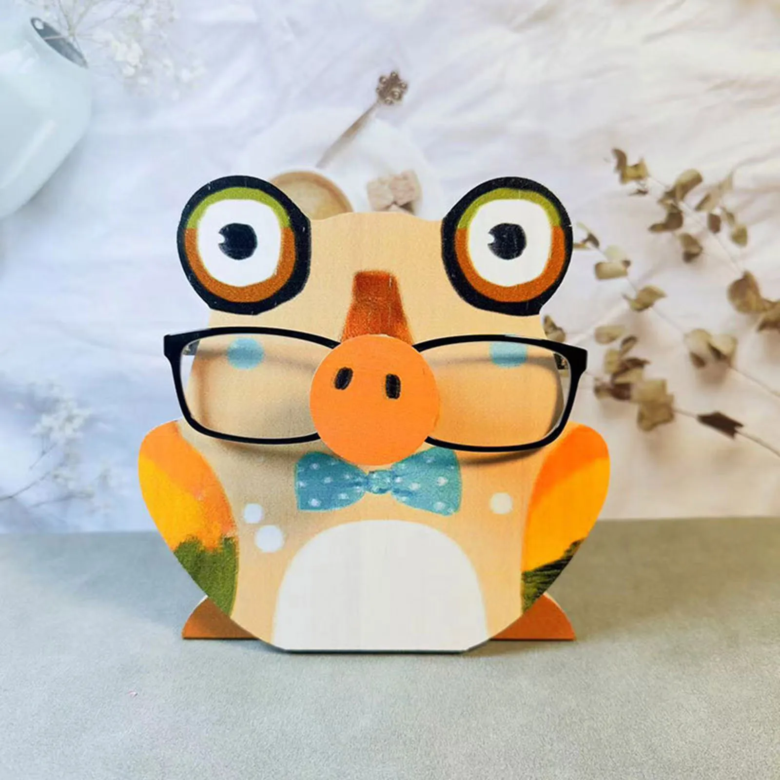 Cute Cartoon Animal Shape Glasses Frame Home Office Decoration Desktop Glasses Holder Wooden Ornament For Glasses Storage
Cute Cartoon Animal Shape Glasses Frame Home Office Decoration Desktop Glasses Holder Wooden Ornament For Glasses Storage