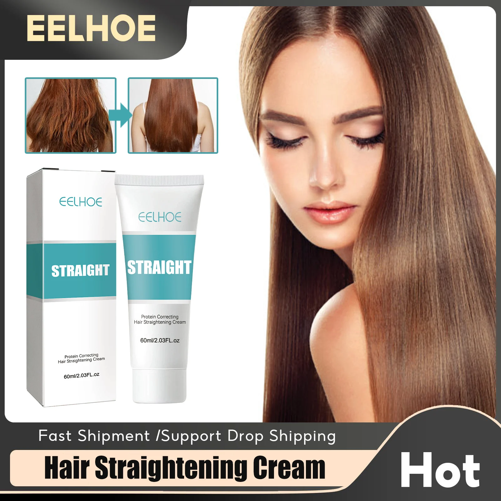 Keratin Hair Straightening Cream Replenish Hair Nutrition Repair Damaged Hair Curly Smooth Protein Correcting Cream Hair Care
Keratin Hair Straightening Cream Replenish Hair Nutrition Repair Damaged Hair Curly Smooth Protein Correcting Cream Hair Care